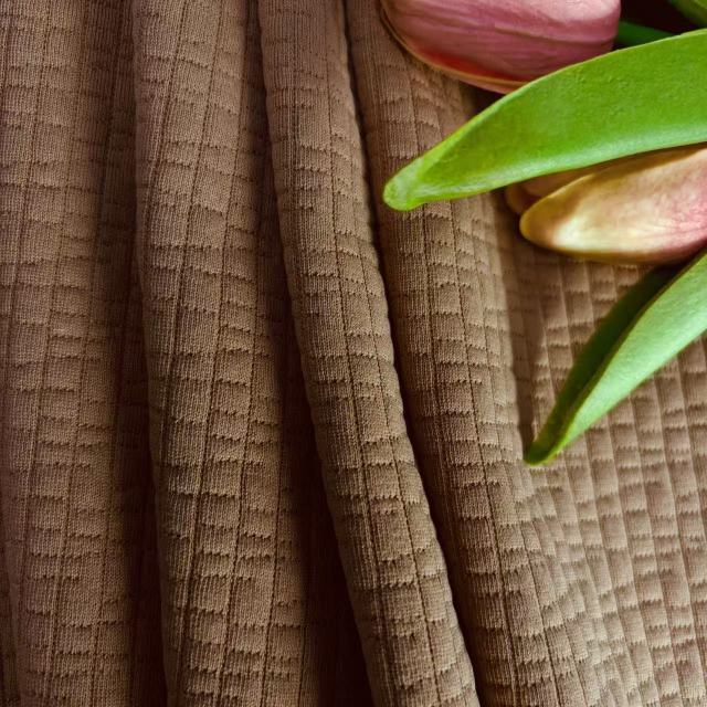 280gsm 98%Polyester 2%Spandex Jacquard /Scuba Knit WT20260215#