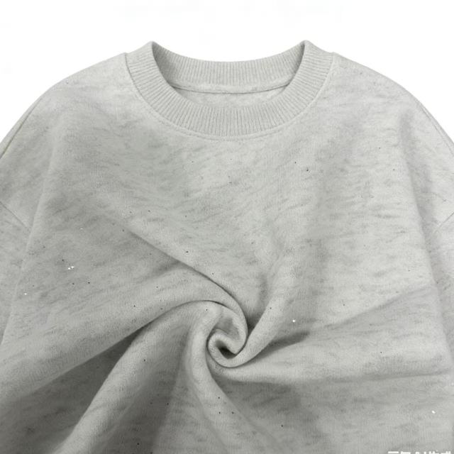280gsm 42%Cotton 58%Polyester Frech Terry With Glitter Powder 613#