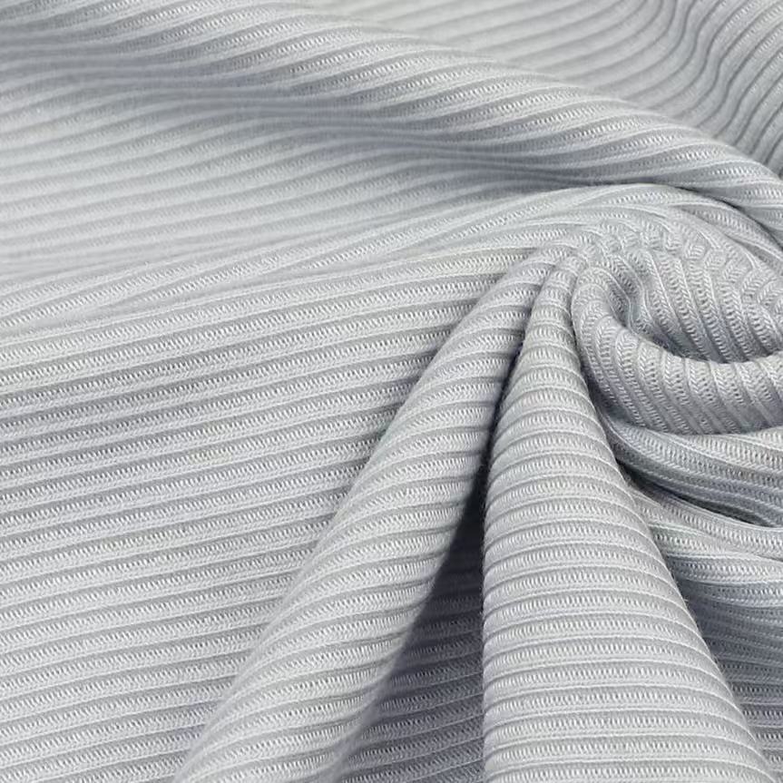 180gsm 36%Cotton 36%Viscose 22%Polyamide 6%Spandex Rib Knit  2381#