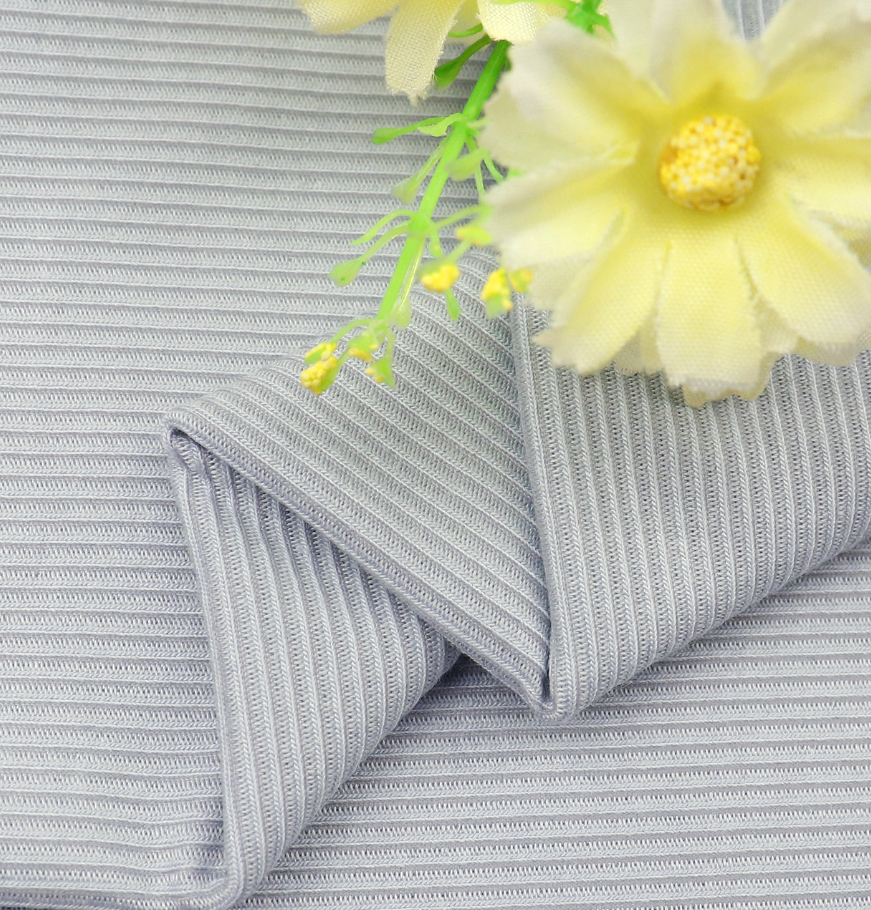 180gsm 36%Cotton 36%Viscose 22%Polyamide 6%Spandex Rib Knit  2381#