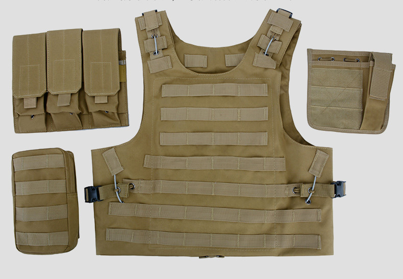 Military Tactical Vest Camouflage Body Armor Sports Wear Hunting Vest Army Molle bulletproof Vest Black