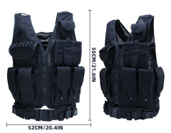 Fashion multifumctional ajustable shoulder strap vest packs for hanging accessories tactical vest military vest