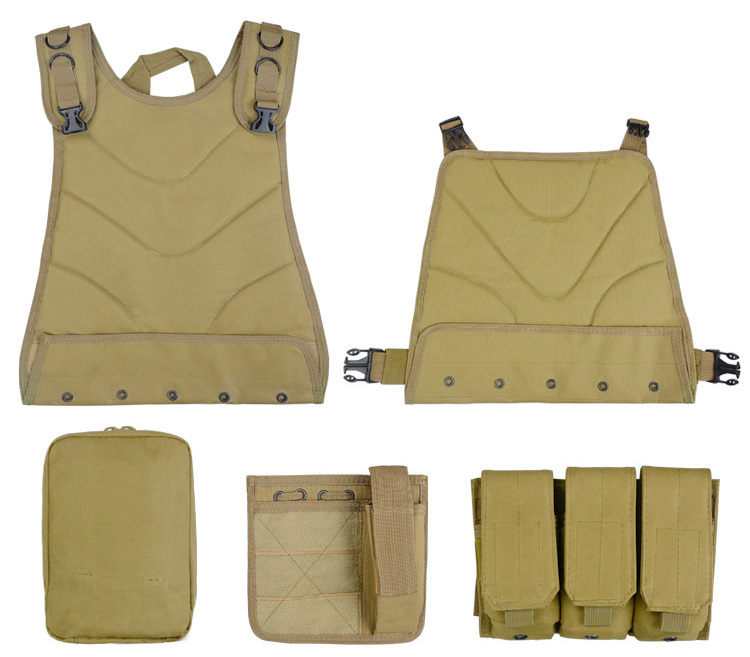Latest Fashion Full Protection Military Tactical Vest Molle Chaleco Tactico Laser Cut Plate Carrier Bullet Proof Vest