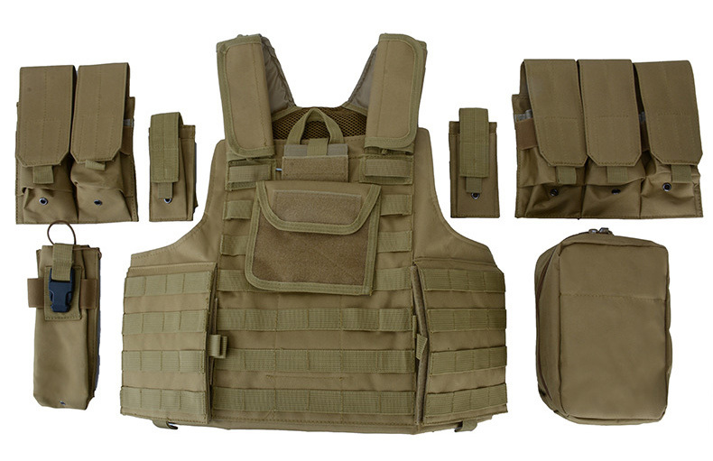 Tactical Hunting Safety Vest Fishing Plate Carrier Molle Camo Style Tactical Vest with Pouches