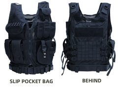 Fashion multifumctional ajustable shoulder strap vest packs for hanging accessories tactical vest military vest