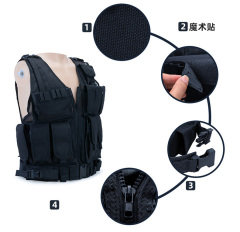 Fashion multifumctional ajustable shoulder strap vest packs for hanging accessories tactical vest military vest