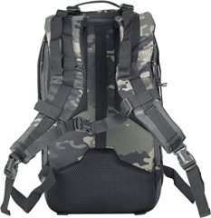 Military Backpack for Men Survival Backpacks with Multi Grid Storage Design for Hiking Ridding Travel Work School (Black Camo)
