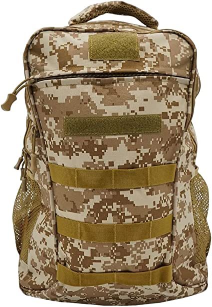 Tactical Backpacks, 35L Rucksack Army Military Assault Backpacks with MOLLE System for Outdoor Camping Hiking and Survival in the Wild (Camo Yellow)