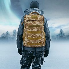 Tactical Backpacks, 35L Rucksack Army Military Assault Backpacks with MOLLE System for Outdoor Camping Hiking and Survival in the Wild (Camo Yellow)