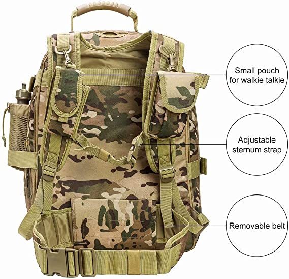 Backpack for Men Large Military Backpack Tactical Travel Backpack for Work,School,Camping,Hunting,Hiking