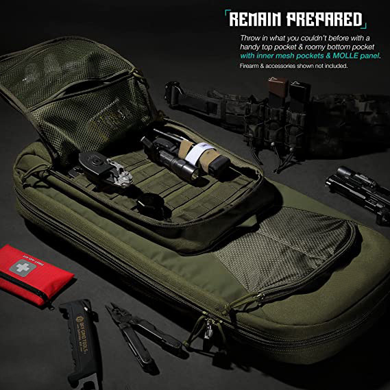 Specialist Series 30” 34” Tactical SBR Rifle Bag Gun Backpack Soft Firearm Case with Compartment, Perfect Bug Out Truck Bag, Hideable Backpack Straps, MOLLE Panel