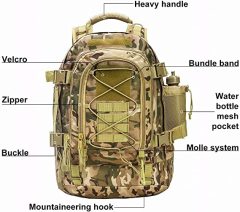 Backpack for Men Large Military Backpack Tactical Travel Backpack for Work,School,Camping,Hunting,Hiking
