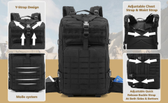 Military Tactical Backpack, Large Military Pack Army 3 Day Assault Pack Molle Bag Rucksack