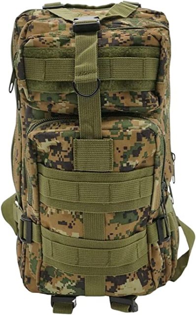 Tactical Backpack, 30L Military Waterproof Army Backpacks with MOLLE System for Outdoors, Hiking, Travel, Camping, and Survival in the Wild (Camo Green)