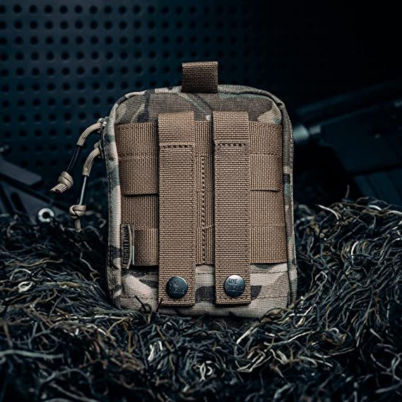 Multiuse Tool Holder Pouch MOLLE Organizer with Pockets & Tool Slots