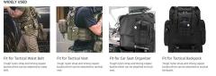1000D Molle Ifak Pouch Rip Away, Tactical Tear Away Medical Pouch Empty, Military First Aid Pouch Bag Only for Camping Hiking Travel