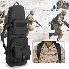Double Short Barrel Rifle Case for 32” Rifles, Soft Tactical Rifle Backpack & Padded Rifle Bag Perfect for Hunting and Shooting