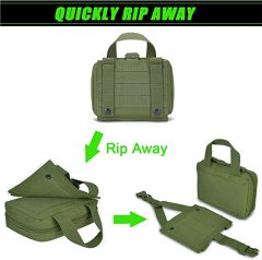 Upgrade Molle Rip Away Ifak Pouch, Tactical Small Belt First Aid Pouch Medical Utility EMT Pouch