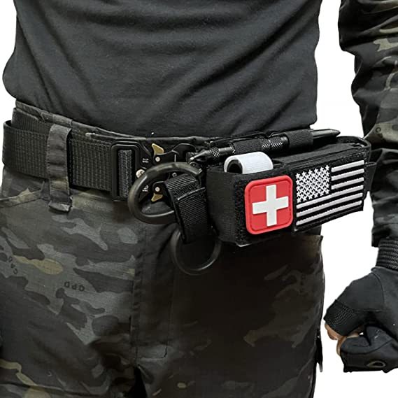 Upgrade Lasr Cut Design Tourniquet Pouch & Trauma Medical Shear Flashlight Pouch Holder