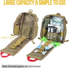 Tactical MOLLE First Aid Pouch - Tactical Medical Pouch MOLLE EMT Rip-Away IFAK Utility Pouch EDC Trauma Bags