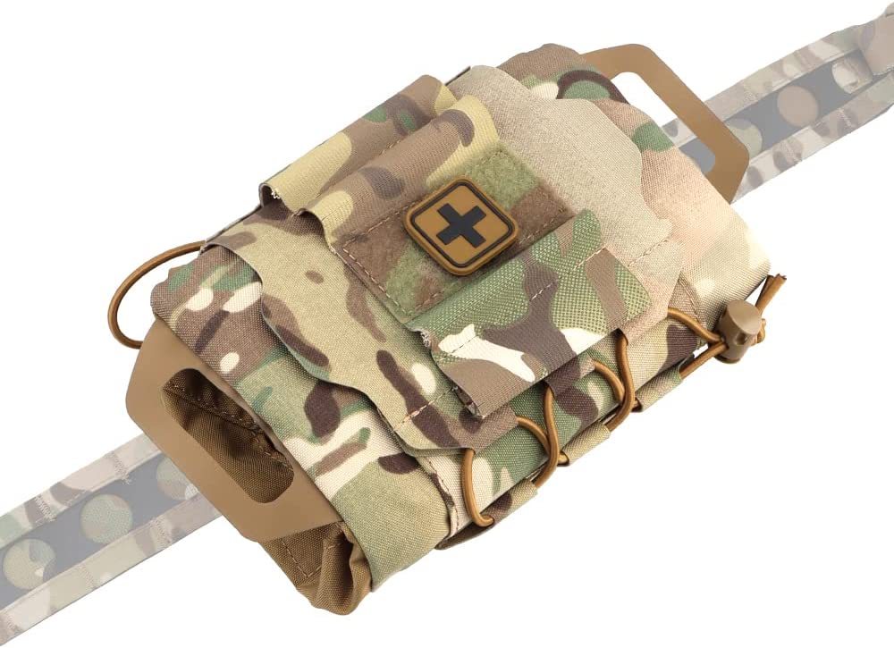 Tactical Medical Molle First Aid Pouch Two Piece System Micro Med kit Emergency Hunting Bag