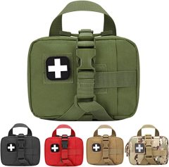 Upgrade Molle Rip Away Ifak Pouch, Tactical Small Belt First Aid Pouch Medical Utility EMT Pouch