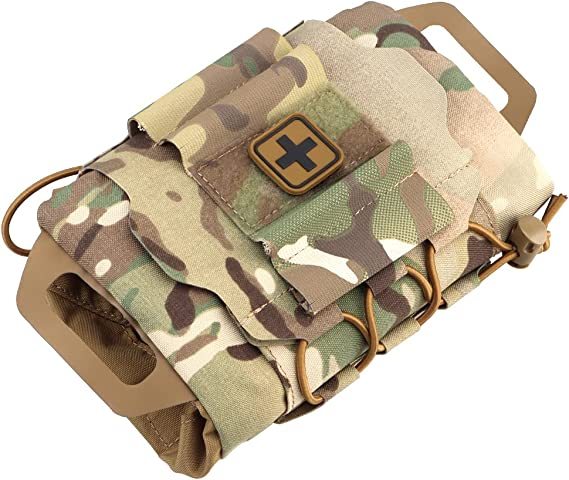 Tactical Medical Molle First Aid Pouch Two Piece System Micro Med kit Emergency Hunting Bag