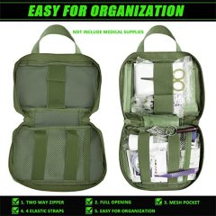 Upgrade Molle Rip Away Ifak Pouch, Tactical Small Belt First Aid Pouch Medical Utility EMT Pouch