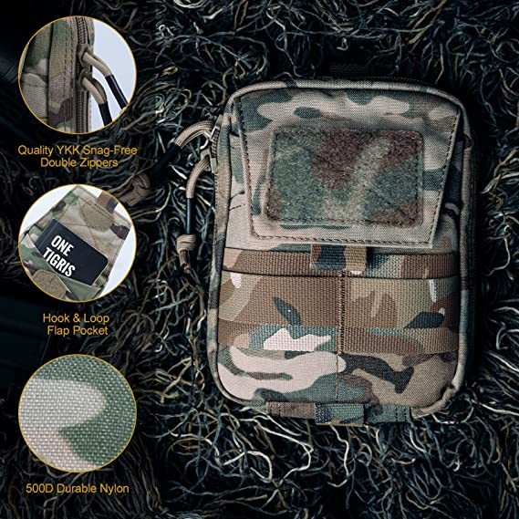 Multiuse Tool Holder Pouch MOLLE Organizer with Pockets & Tool Slots