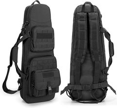 Double Short Barrel Rifle Case for 32” Rifles, Soft Tactical Rifle Backpack & Padded Rifle Bag Perfect for Hunting and Shooting
