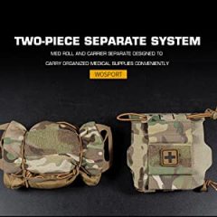 Tactical Medical Molle First Aid Pouch Two Piece System Micro Med kit Emergency Hunting Bag