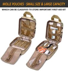 1000D Molle Ifak Pouch Rip Away, Tactical Tear Away Medical Pouch Empty, Military First Aid Pouch Bag Only for Camping Hiking Travel