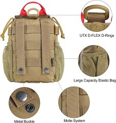 Tactical MOLLE First Aid Pouch - Tactical Medical Pouch MOLLE EMT Rip-Away IFAK Utility Pouch EDC Trauma Bags