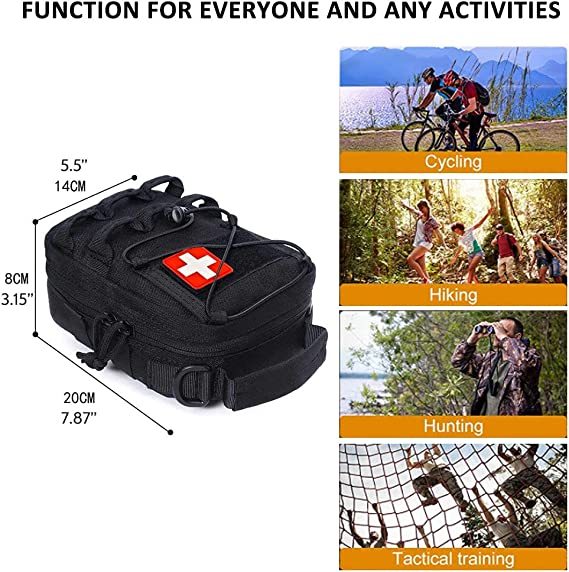 Tactical MOLLE Rip Away EMT First Aid IFAK Pouch