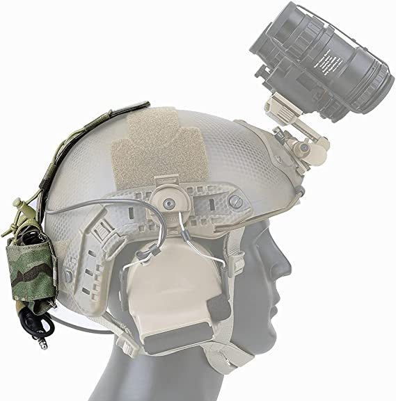 Tactical Helmet Battery Pouch Counterweight Pouch MK1 Helmet Battery Pack Balance Weight Bag with Hook&Loop for Tactical Helmet