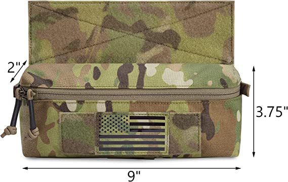 Tactical Mini Drop Pouch Fanny Pack Tool Pouch for Tactial Vest Chest Rig