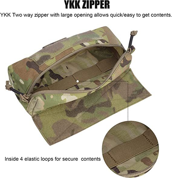 Tactical Mini Drop Pouch Fanny Pack Tool Pouch for Tactial Vest Chest Rig