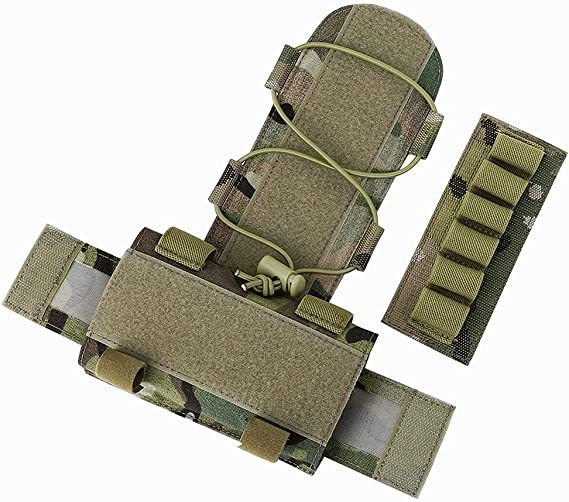 Tactical Helmet Battery Pouch Counterweight Pouch MK1 Helmet Battery Pack Balance Weight Bag with Hook&Loop for Tactical Helmet