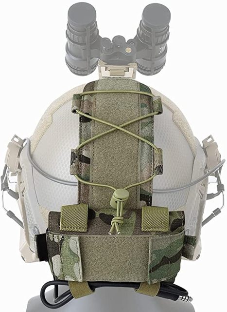 Tactical Helmet Battery Pouch Counterweight Pouch MK1 Helmet Battery Pack Balance Weight Bag with Hook&Loop for Tactical Helmet