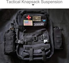 Upgraded Sports Water Bottles Pouch Bag, Tactical Drawstring Molle Water Bottle Holder Tactical Pouches, Travel Mesh Water Bottle Bag Tactical Hydration Carrier