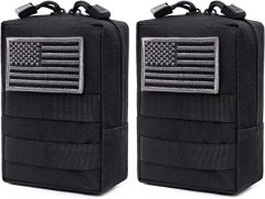 2 Pack Molle Pouches - Tactical Compact Water-Resistant EDC Pouch