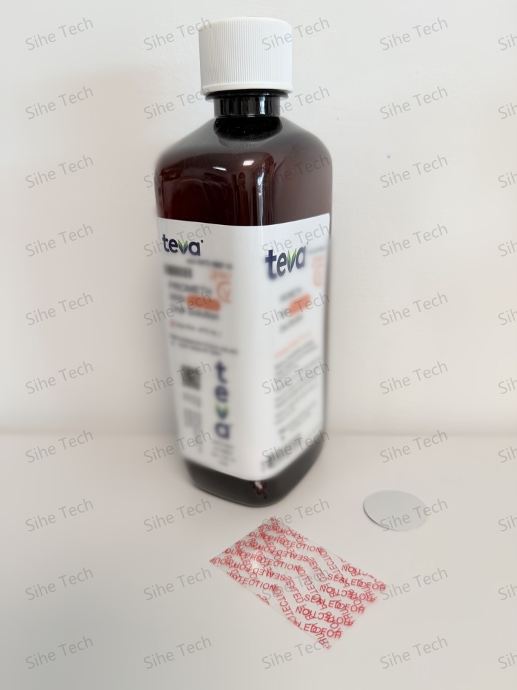 Cylinder Amber Plastic Bottle 16 oz for Liquid Cough Syrup 473ml with CRC Cap Teva Label