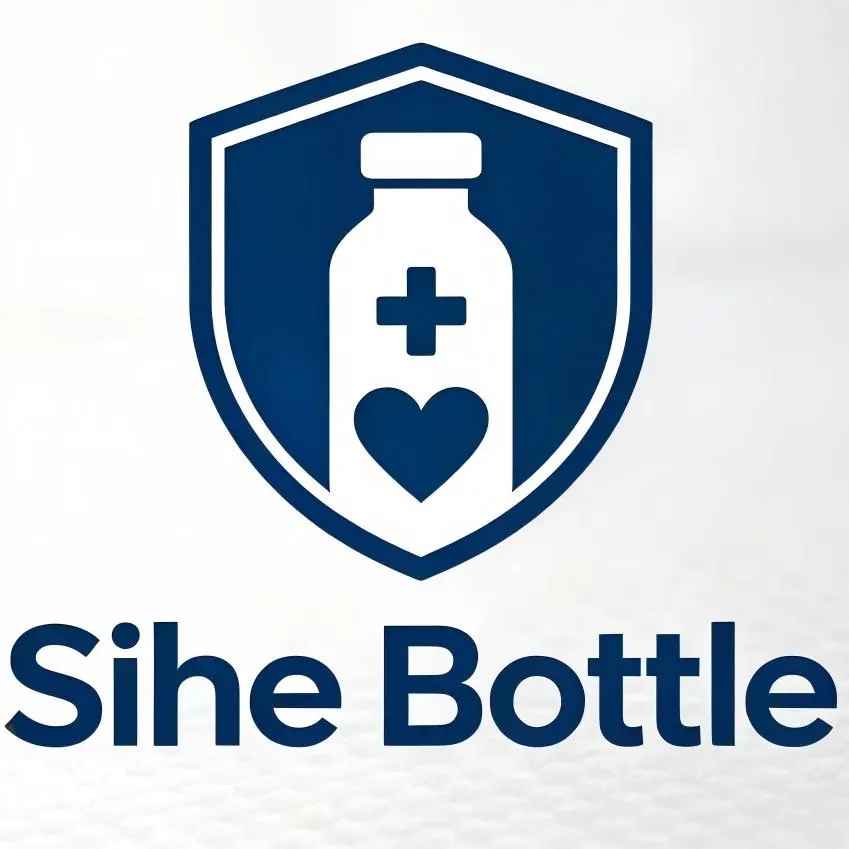 Amber PET syrup bottle kit contents including empty bottle, cap, seal, label and heat shrink film
