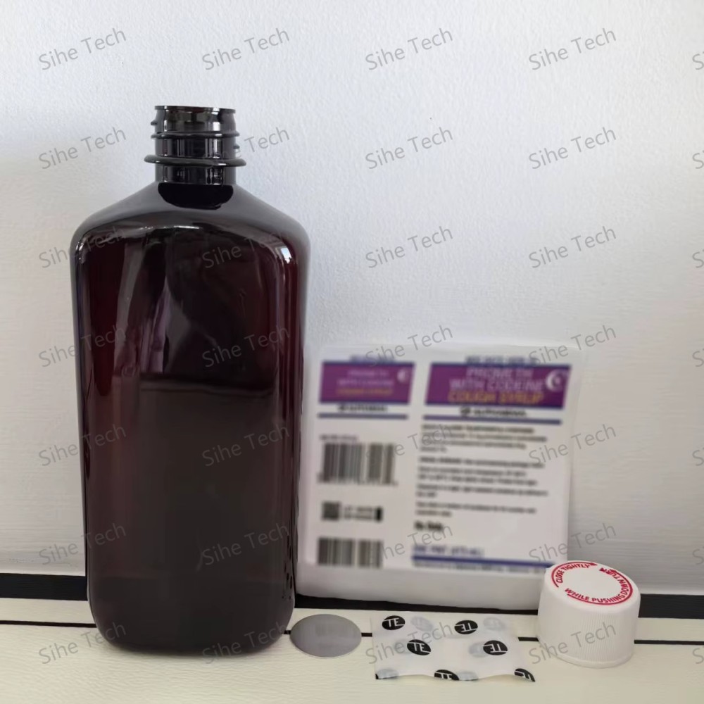 16 OZ Amber Pet Plastic Bottle 473ml Square and Round Plastic Toseina Bottles with Spray Top or CRC Cap and Red Cap Top