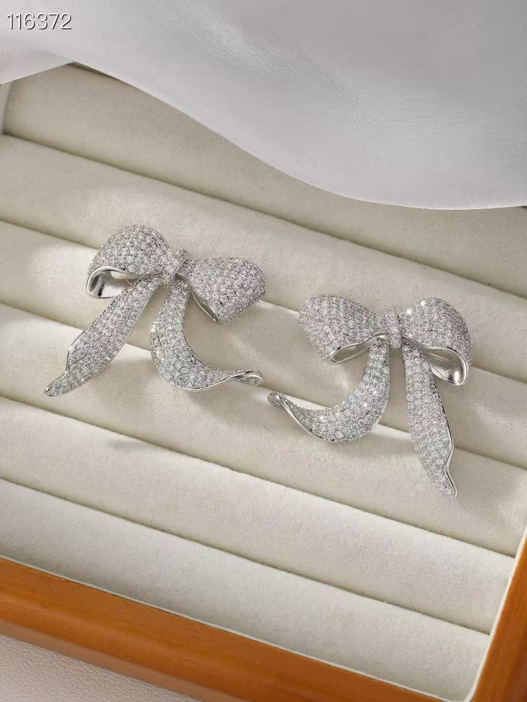 Bow Zircon Earrings