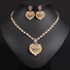 Heart-Shaped Flowers Fashion Jewelry Set