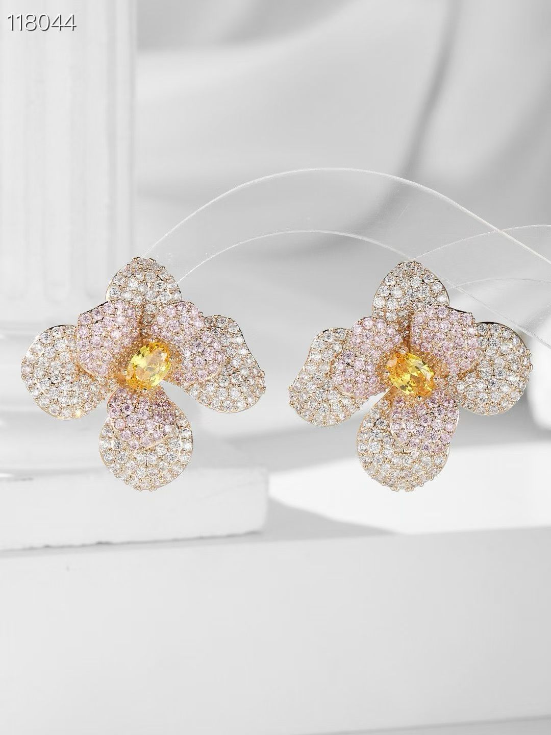 Flower Zircon Earrings