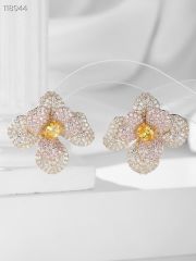 Flower Zircon Earrings