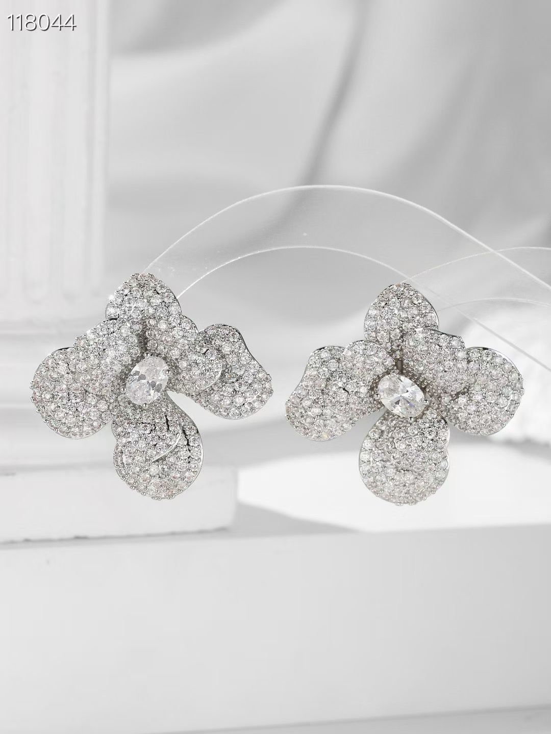Flower Zircon Earrings