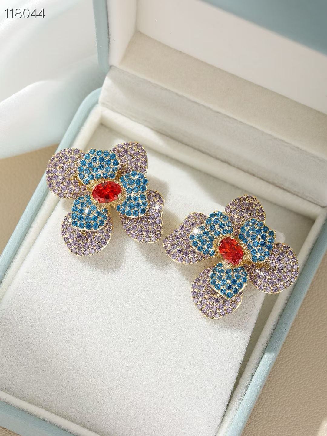 Flower Zircon Earrings